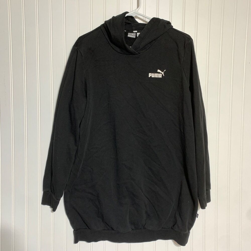 Puma Sweater Mens XL Black Casual Pullover Hoodie‎ Sweatshirt